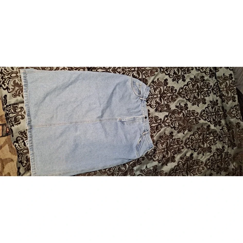 Vintage‎ Skirt, Plus Size Denim, Size 16P, Elisabeth, Liz Claiborne, High...